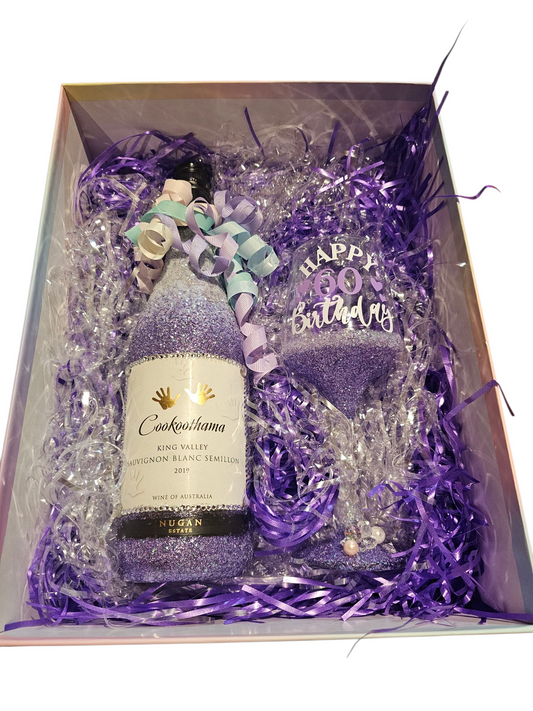 Purple Glamour Wine Set